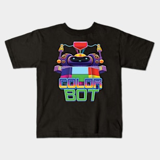 Color Bot Robot Game Kids T-Shirt